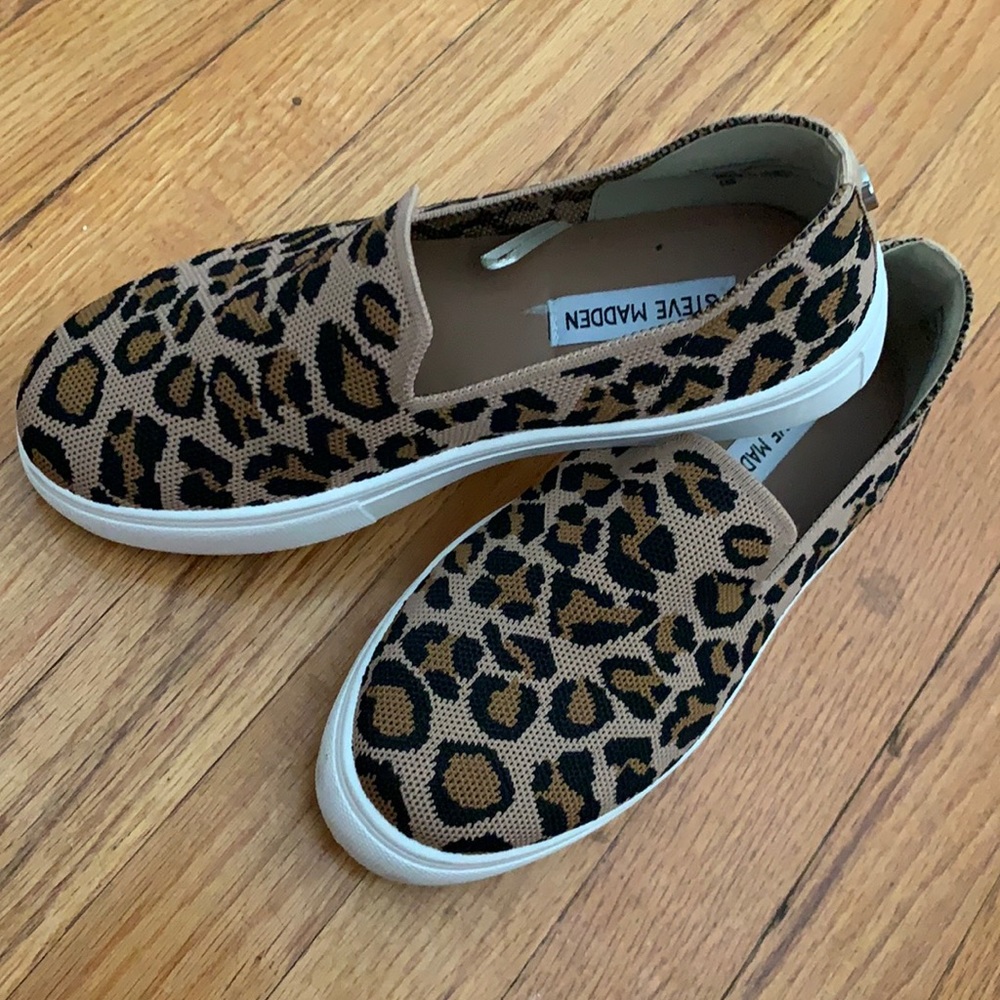 Steve Madden Leopard Print Platform Sneakers